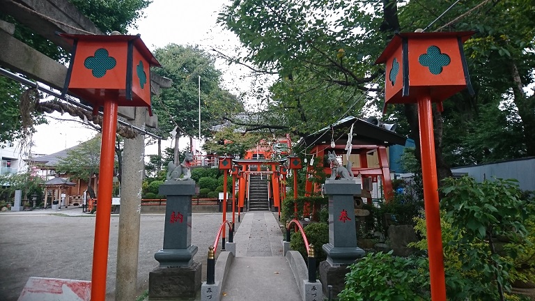 機神社と塚越稲荷